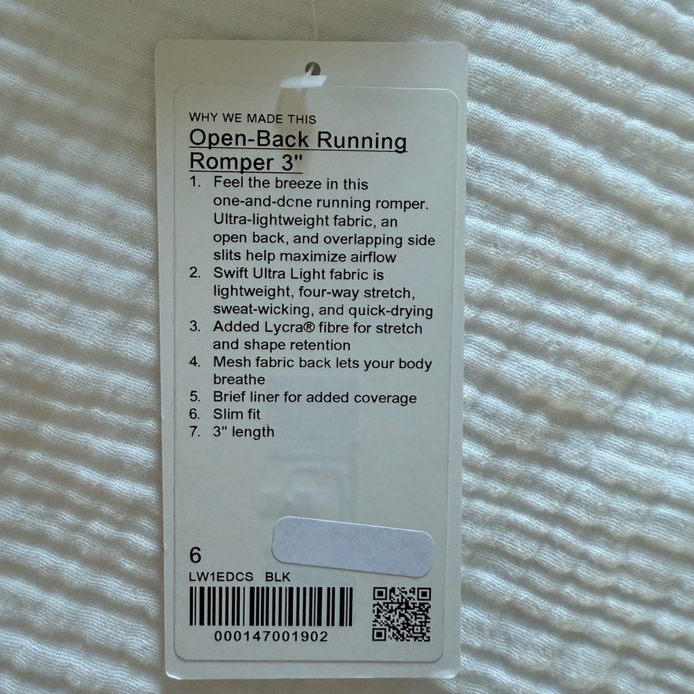 Lululemon Open Back Running Romper - Picture 5 of 5
